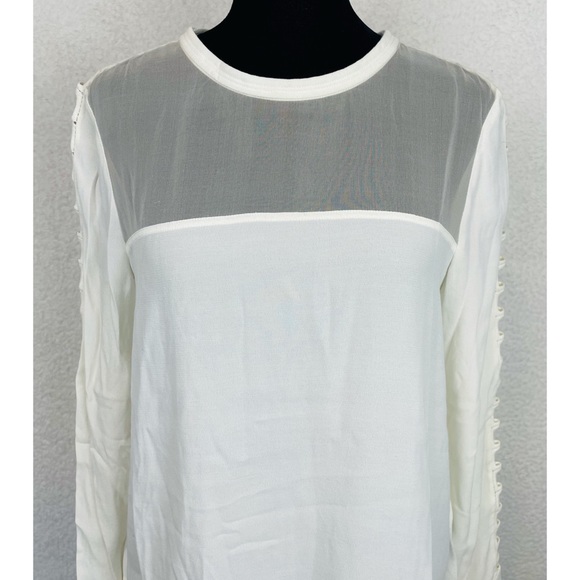 IRO • Off White Ashty Long Sleeve Blouse - Picture 7 of 16